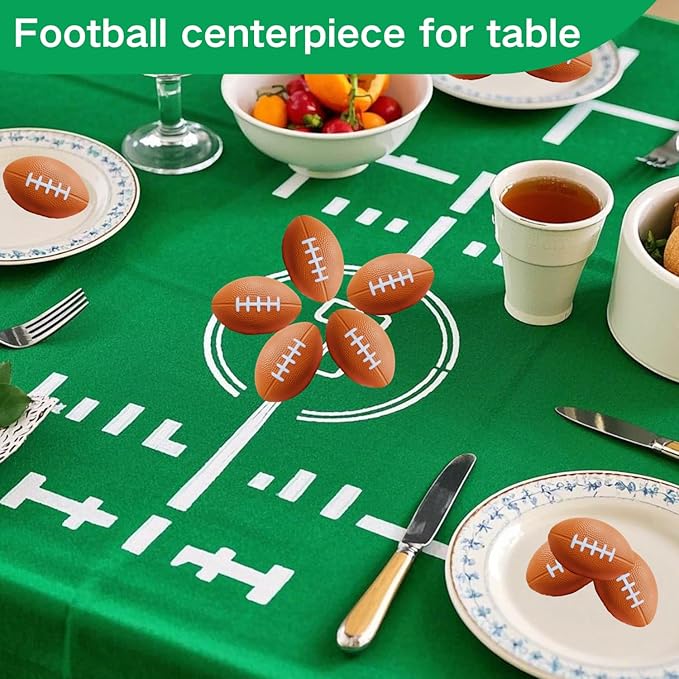 ALISSAR 20-Pack 3.4" Mini Football Stress Balls, Mini Foam Footballs for Football Party Superbowl Decoration, School Carnival Reward Gift