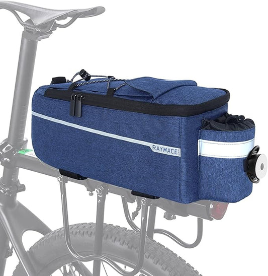 RAYMACE Bike Rear Rack Bag with Tail Light, Bike Truck Cooler Bag for Warm or Cold Items