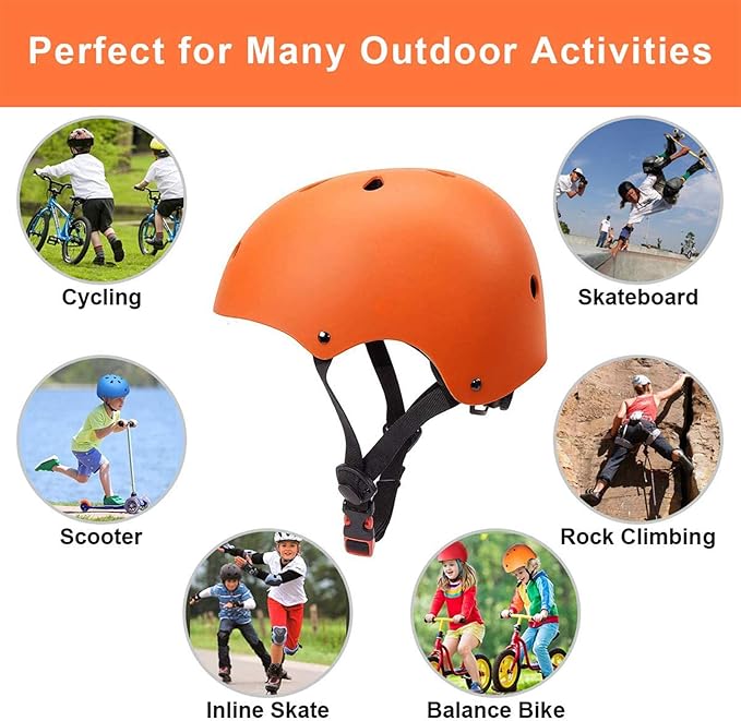 Glaf Toddler Helmet for 2-8 Years Kids Bike Helmets Baby Girls Boys Multi-Sport Adjustable Skateboard Bicycle Helmet Lightweight 3 Sizes for Toddler to Youth 8-14