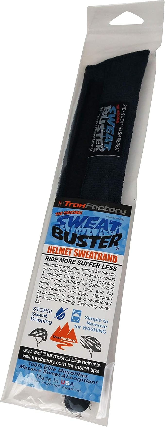 Bike Helmet Sweatband – Stops Sweat Dripping, Keeps You Cooler, Premium Comfort, Simple Helmet Integration & Quick Removal for Washing. Mountain Biking, Road Biking or Any Cycling.