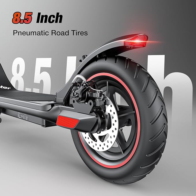 iScooter Electric Scooter for Adults, 23/18/12 Miles Long Range,22/19/18 Mph Top Speed, Commuting Electric Scooter with Cruise Control, Double Braking Systems Escooter for Adults and Teens