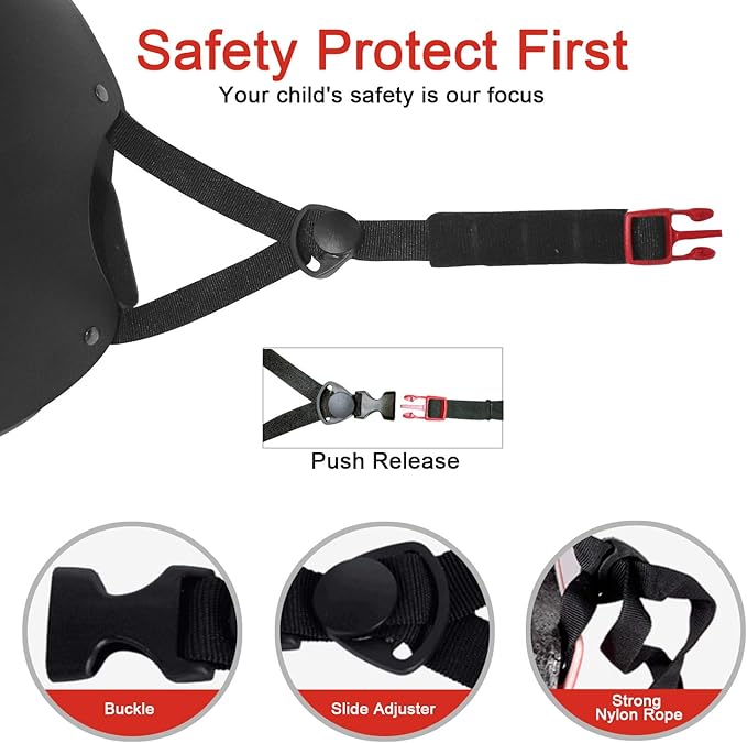 BURSUN Kids Bike Helmet Ventilation & Adjustable Toddler Helmet for Ages 2-14 Kids Boys Girls Multi-Sport Helmet for Skateboard Roller Skateing Bicycle Scooter blance Bike