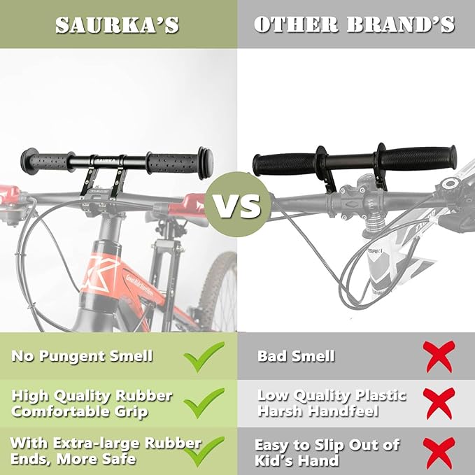 Kid Bike Seat Front Mounted and Handlebar for Mountain Bike Parent-Child Cycling, Child Bicycle Seat&Child Handlebar for All Adult MTB Bike Cycling(Foldable/Not Foldable Pedals)