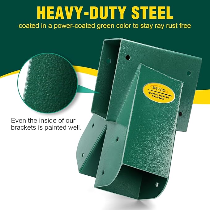 BETOOLL A-Frame 1pcs Brackets Swing Set Bracket for Heavy Duty Swing Set – Includes Mounting Hardware, Ideal for Indoor and Outdoor Playgrounds (1 Brackets-Green)
