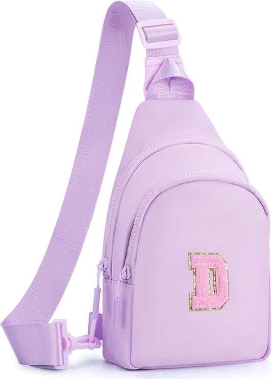 Birthday Gift for 5 6 7 8 9 10 11 12 13 14 15 16 Year Old Girls Fanny Pack Crossbody Bags for Women,Cute Trendy Stuff - Lavender,D