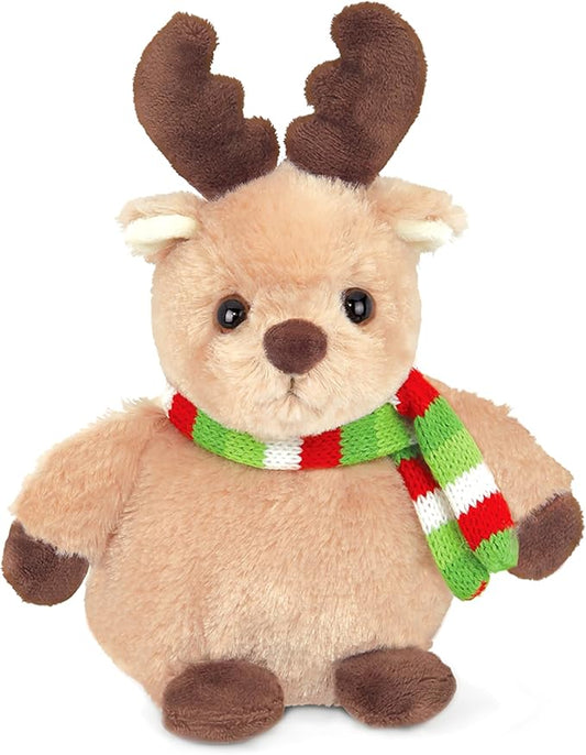 Bearington Bucky Reindeer Stuffed Animal, Christmas Plushies, 7 Inch Plush Reindeer, Ideal Stuffed Christmas Animals Gift for Toddlers, Kids & Teens, for Ages 3-14