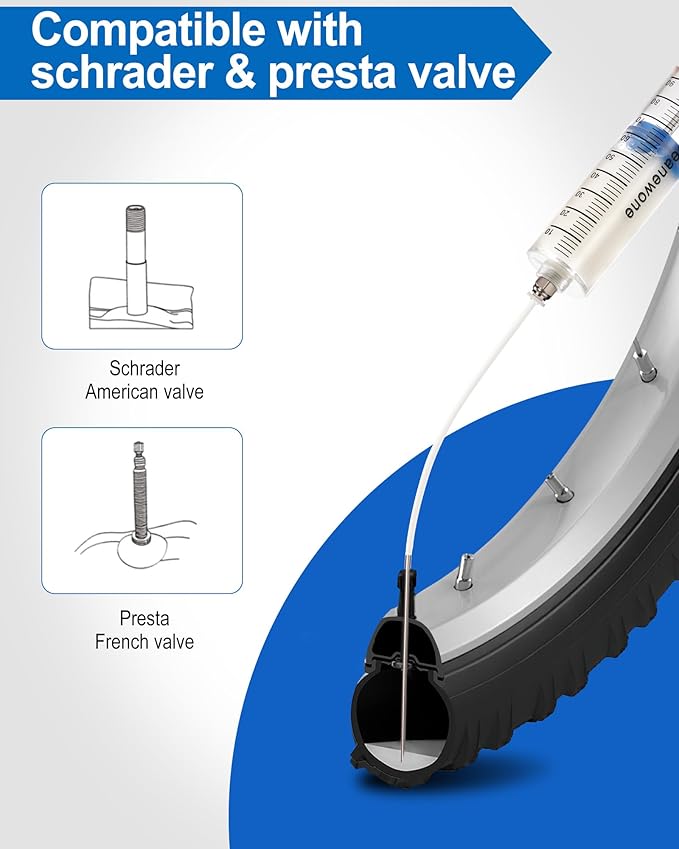 Tubeless Tire Sealant, 500ML Tubeless Sealant Long-Lasting Bike Sealant for MTB, Road, CX and Gravel Bicycle Tires