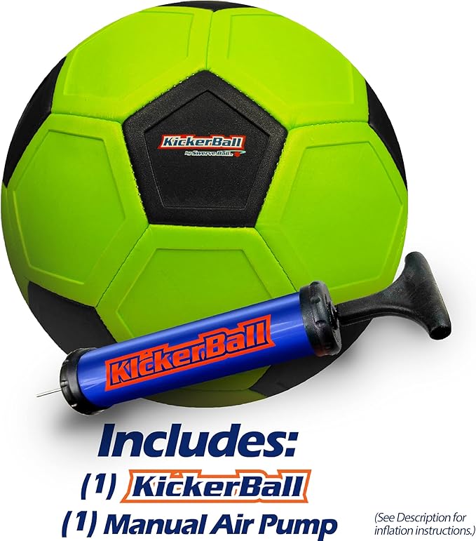 Kickerball - Curve and Swerve Soccer Ball/Football Toy - Kick Like The Pros, Great Gift for Boys and Girls - Perfect for Outdoor & Indoor Match or Game
