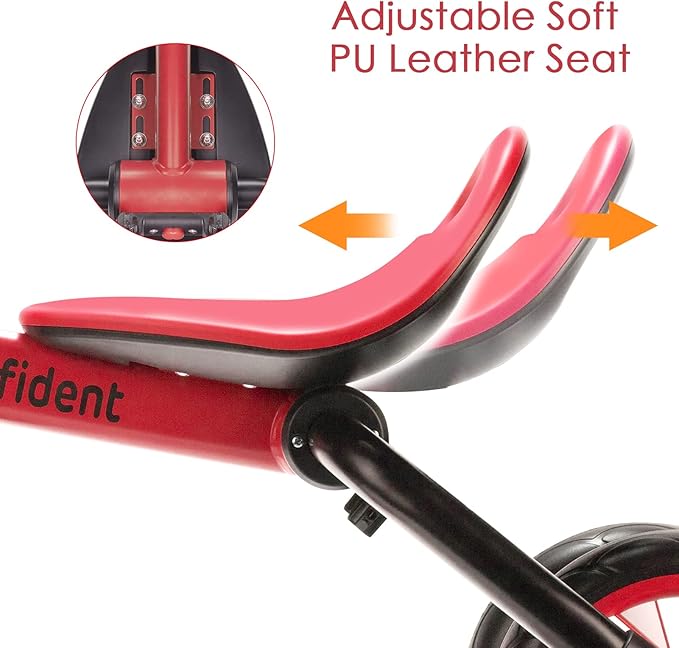 YGJT 4 in 1 Tricycle for Toddlers Age 2-5, Folding Toddler Bike Kids Trike Tricycles with Adjustable Seat and Removable Pedal, Baby Balance Bike Ride-on Toys Gift for Baby Boys Girls Birthday