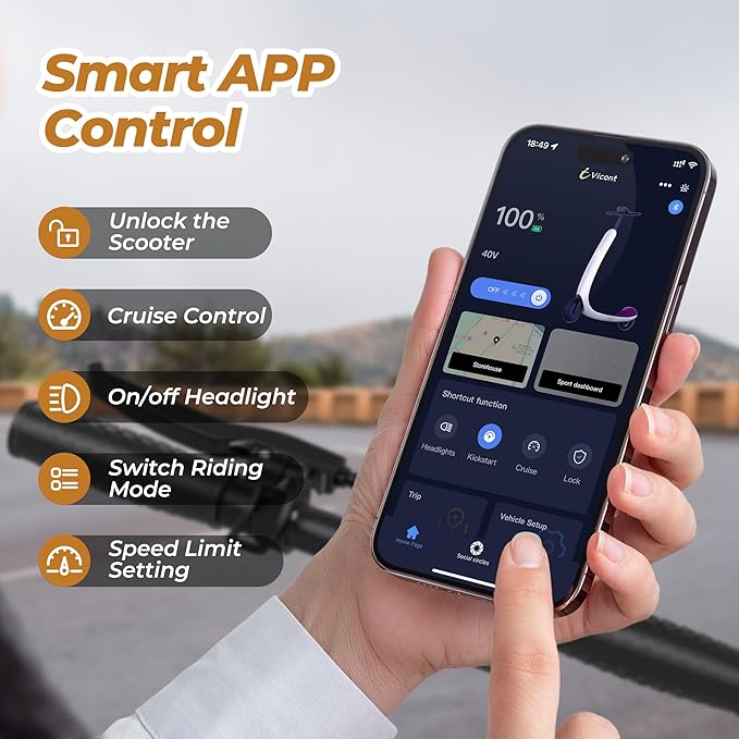 WERHY Electric Scooter, 8.5"/10"/14" Tire, Powerful 350/500W Motor, Top Speed 19/22 MPH, 21-49Miles Max Range, Folding Escooter for Adults & Teens with Dual Braking