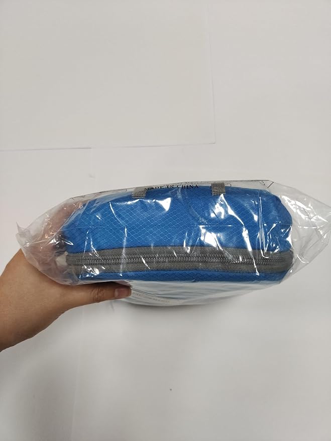 ZOMAKE Lightweight Packable Backpack 35L, Light Foldable Backpacks Water Resistant Collapsible Hiking Bag, Compact Folding Day Pack for Travel Camping(Light Blue)