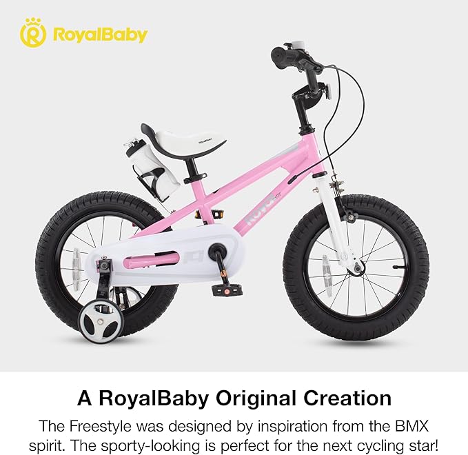 RoyalBaby Kids Bike EZ Balance to Pedal Dual Handbrake Toddlers Boys Girls Bicycle 12-20 Inch for Age 3-10 Years