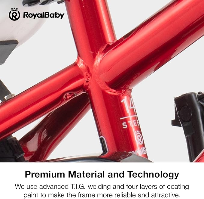 RoyalBaby Kids Bike Freestyle Classic & EZ Balance Pedal Switchable Bicycle, 12 14 16 18 Inch, 3-10 Years Toddler to Big Kids