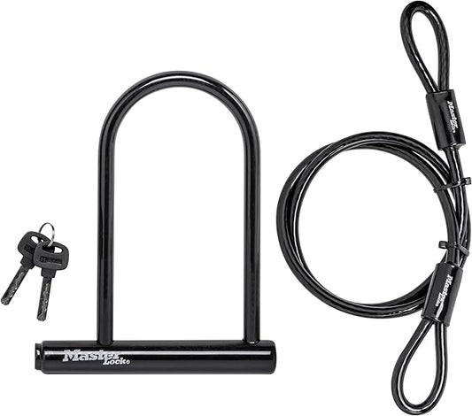 Master Lock 7.25" U Lock with Looped End Cable