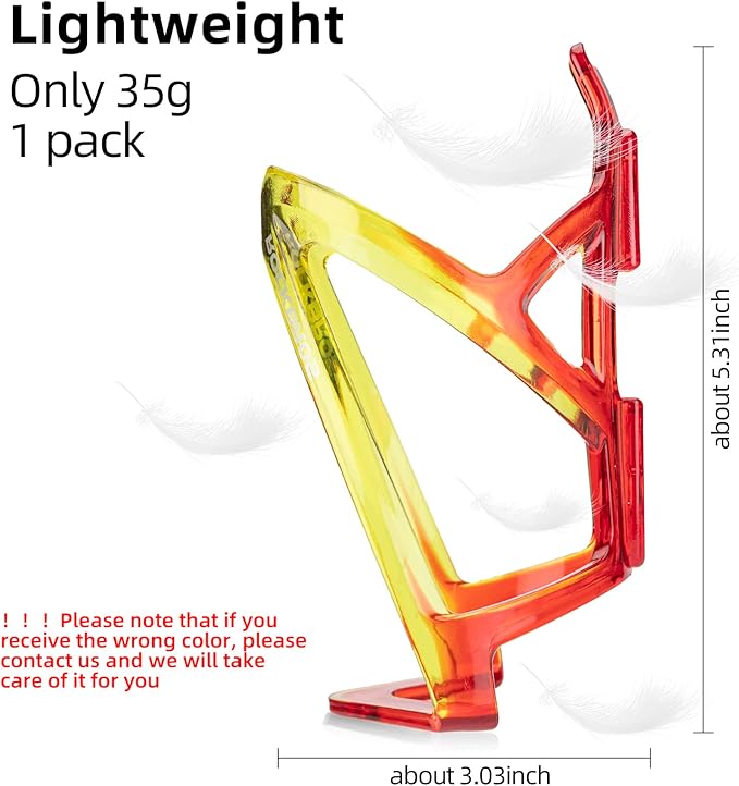 ROCKBROS Bike Water Bottle Holder Ultra-Light Bicycle Bottle Cages with Screws Tool, Universal Bike Cup Holder Rack for Road MTB Bikes…