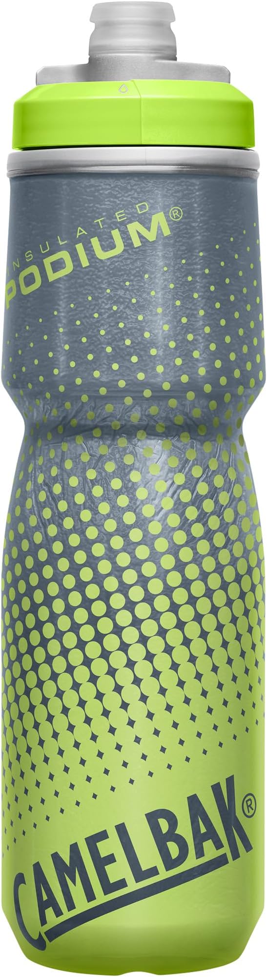 CamelBak Podium Chill Bike Insulated Squeeze Water Bottle Yellow Dot, 24oz