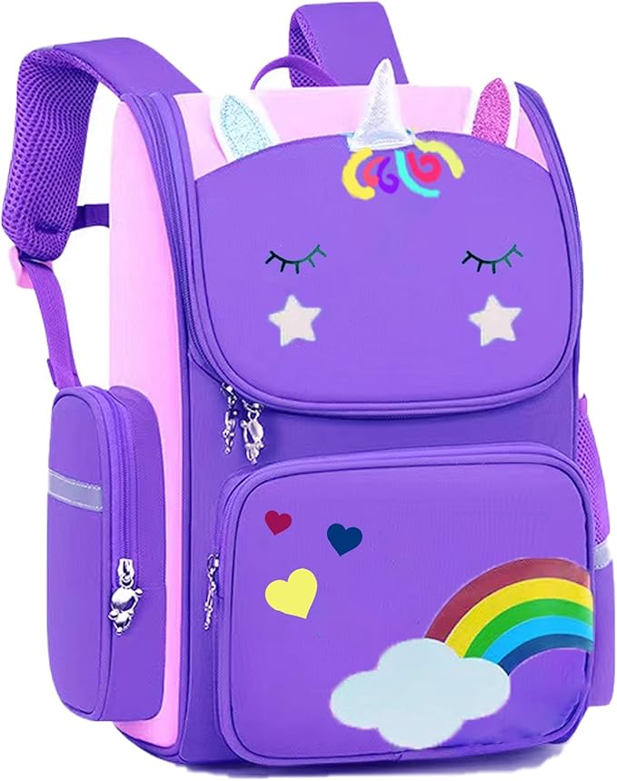 HT HONOR . TRUST Kids Backpack for Girls Kindergarten Girls Backpacks Ages 4-6 Children Preschool Bookbag 15inch School bags 4 5 6 Years Old Mochilas Escolares para Niñas