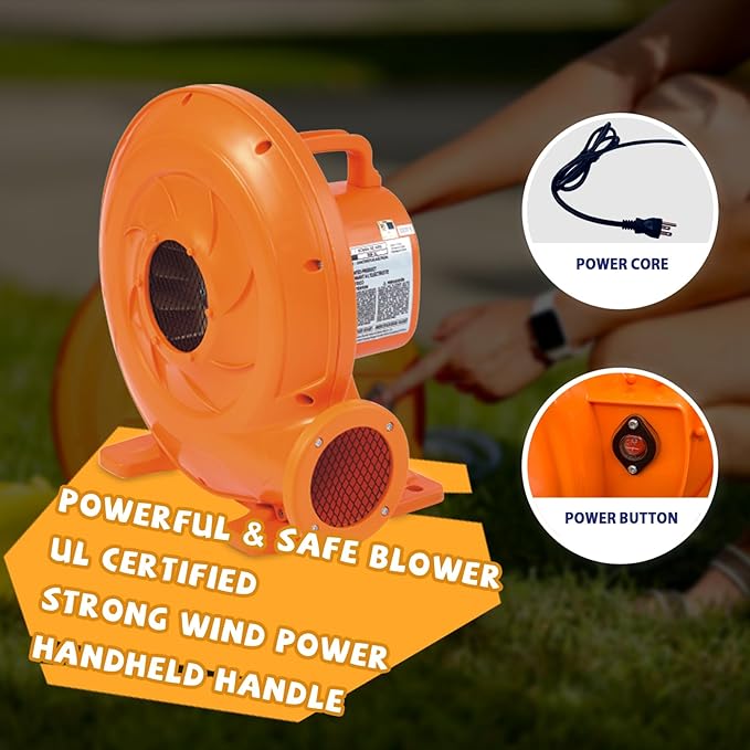 Action Air Inflatable Waterslide, Bounce House with Slide for Wet and Dry, Kids Backyard Waterpark for Summer Fun, Water Gun & Splash Pool for Age 3-8, Love for Kids