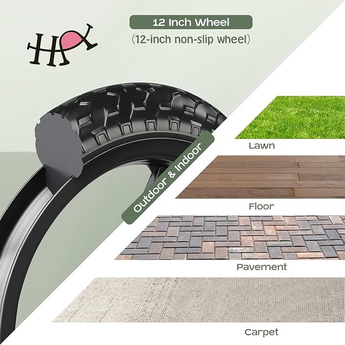 Toddler Balance Bike 12” No Pedal Training Bicycle for Kids 24 Months to 5 Years Tool-Free Adjustments Seat and Handlebar Best Gift for 2 3 4 5 Boys Girls