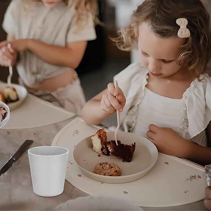 Homestockplus 8 Ounce Small Tumbler Cups,Unbreakable Drinking Cups Microwave and Dishwasher Safe BPA Free Small Reusable Cup for Water, Milk, Juice, Soda and more【Set of 8】