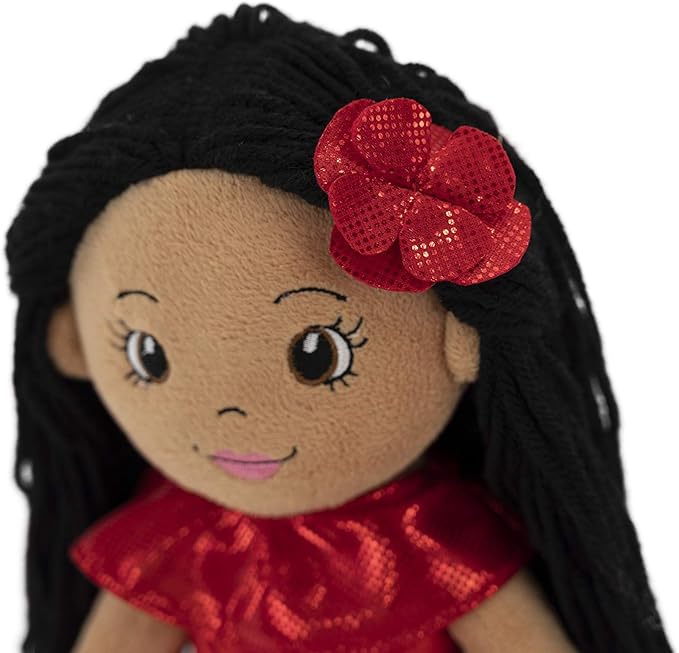 Playtime by Eimmie 14" Soft Baby Doll for Girls (Julie) - Plush Rag Doll for Toddlers & Infants, Washable Stuffed Toy with Sensory Fabric Body - Great for Baby Showers, Birthdays & Special Occasions