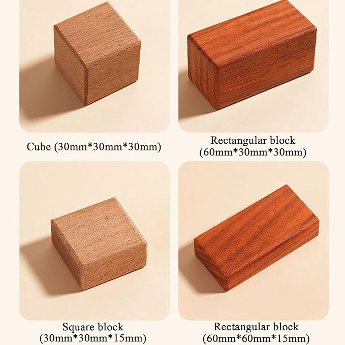 Wooden Building Block Set - Educational Toy | Toddler Learning Stacking Game | Natural Wood Preschool Construction Blocks, Fine Motor Skill Builder, Classroom Gift for Boys Girls