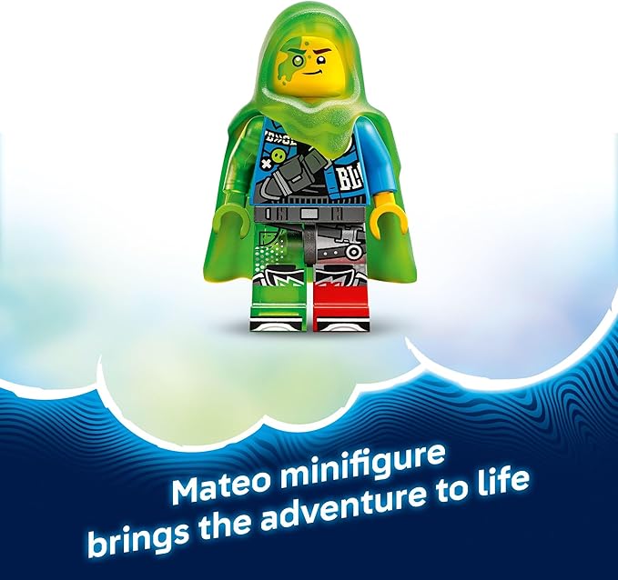 LEGO DREAMZzz Mateo vs. Cyber Brain Mech Robot Building Toy for Kids - Pretend Play Set W/Matteo & Dreamling Toy Figures for Boys & Girls, Ages 8+ - 2 Ways to Build - Gift Idea for Birthdays - 71495