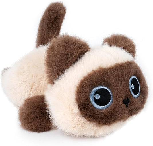 1.9lbs Weighted Stuffed Animals Siamese Cat - Siamese Cat Plush Toy, Cute cat Stuffed Animal Cuddle Plushies Gift for Kids & Adults