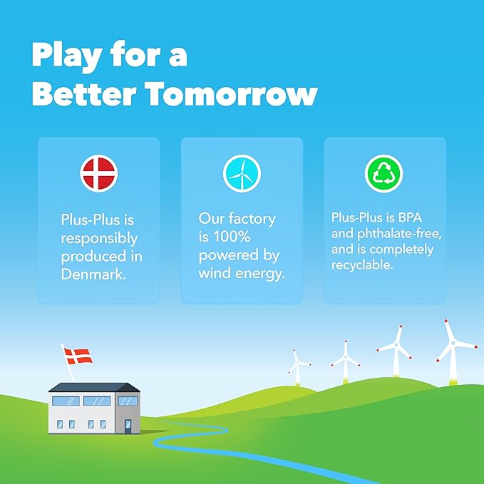 PLUS PLUS Learn to Build Set, Interlocking Mini Building Blocks, 3D Puzzle Construction Stem Toy for Kids - Basic Mix, 400 Pieces