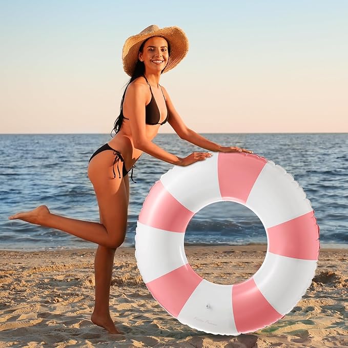 2 PCS Inflatable Pool Floats for Swimming Pool Party Lake Beach Adults - Floaties Pool Tubes Swim Rings Tubes Floaties for Beach Pool Party Decorations