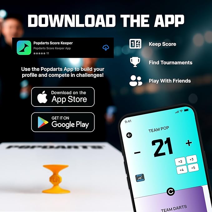 Popdarts Pro Pack (Blue and Green) - Indoor, Outdoor Suction Cup Throwing Game - Competition with a POP