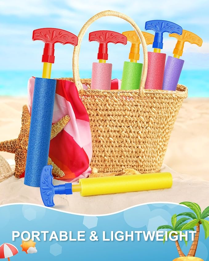 Water Guns, Water Squirter Toys Foam Soakers Blaster Guns Outdoor Swimming Pool Beach Summer Party Water Toys for Kid Age 3-12 Teens Adults