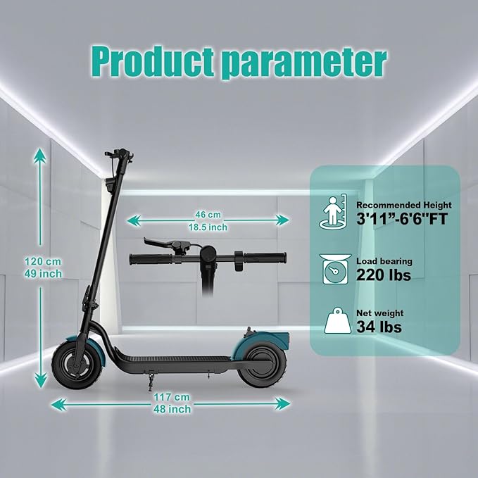 Electric Scooter Adults, Foldable 8.5" Tires E Scooter for Adults, 19 Mph, 350W Motor Fast Cooter, Kick Scooters Max 21 Miles Long Range for Commuting, Heavy Duty E-Scooter with Dual Braking System