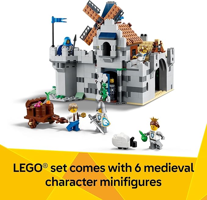 LEGO Creator 3 in 1 Medieval Horse Knight Castle Toy for Kids - Building Blocks & Learning Toy for Boys & Girls Ages 9+ - 3 Storytelling Building Sets in 1 - Gift for Birthdays - 31168