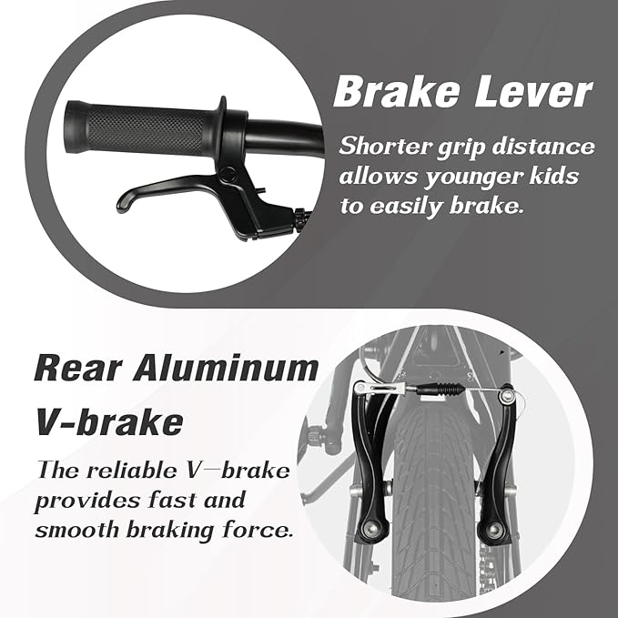 12 14 16 18 Inch Kids Bike BMX Style Bicycle with Training Wheels Coaster Brake for 2-10 Years Old Toddlers Boys Girls Multiple Colors