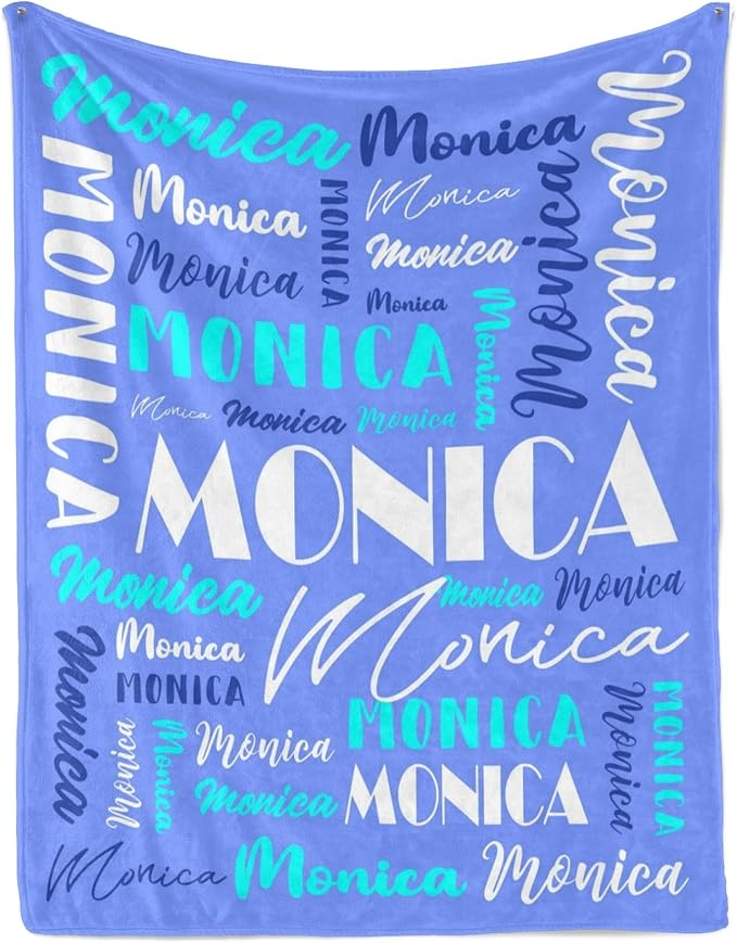 Name Blanket Personalized Blanket for Adult Kids Flannel Customize Throw Blanket Custom (Color 26, 60 x 80 Inches)