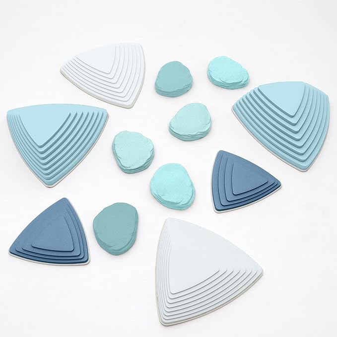 JumpOff Jo - Rocksteady - Balance & Coordination Enhancing Blocks and Stepping Foam Stones, Sensory Toys for Kids - Indoor and Outdoor Obstacle Course