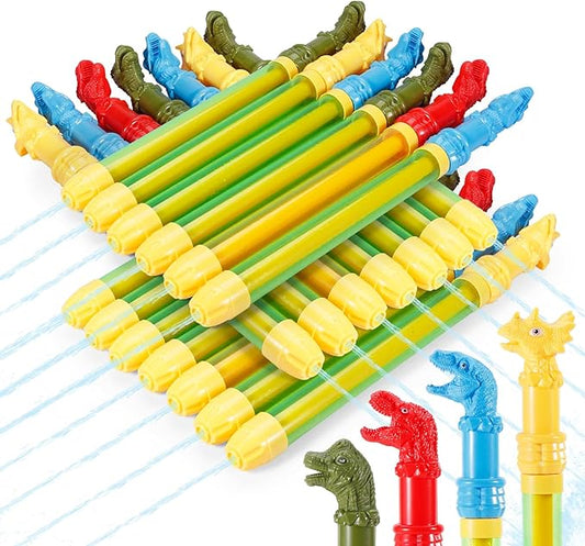 20 Dinosaur Water Guns Pool Toys Super Water Soaker Summer Toys for Kids Pool Idea Squirt Gun Outdoor Beach Backyard Game (20 Dinosaurs)