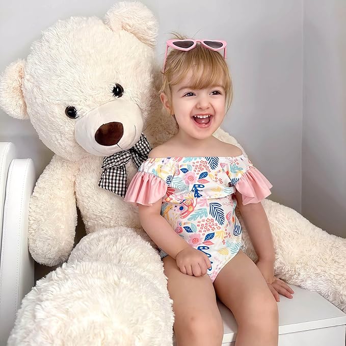 MaoGoLan Giant Teddy Bear Big 4 Feet Stuffed Animal Stuffed Bear Baby Shower Life Size Large Teddy for Girlfriend Boyfriend Wife Children