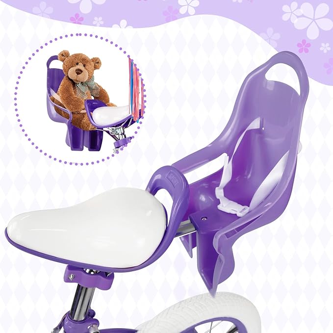 XJD Girls Bike for Toddlers and Kids Ages 2-12 Years Old,12 14 16 Inch Kids Bike with Training Wheels & Basket