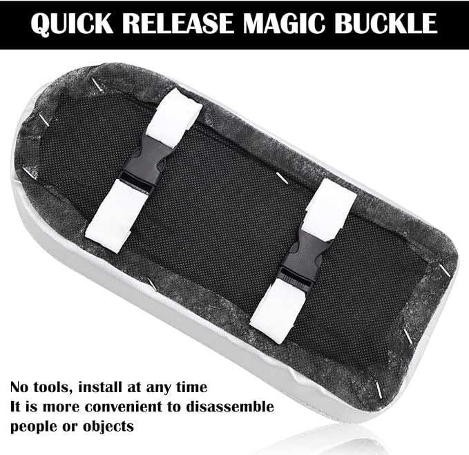 Bicycle Rear Seat Cushion Universal Rear Seat with Buckle Soft and Lengthened and Thickened Rear Seat for Kids