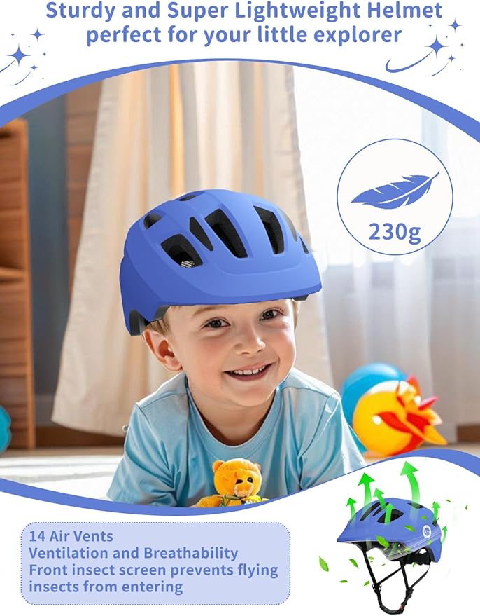 XJD Toddler Helmet Kids Bike Helmet for Infant/Baby Multi-Sport Adjustable Skateboard for Kids Boys Girls Lightweight for Age 1 and Older