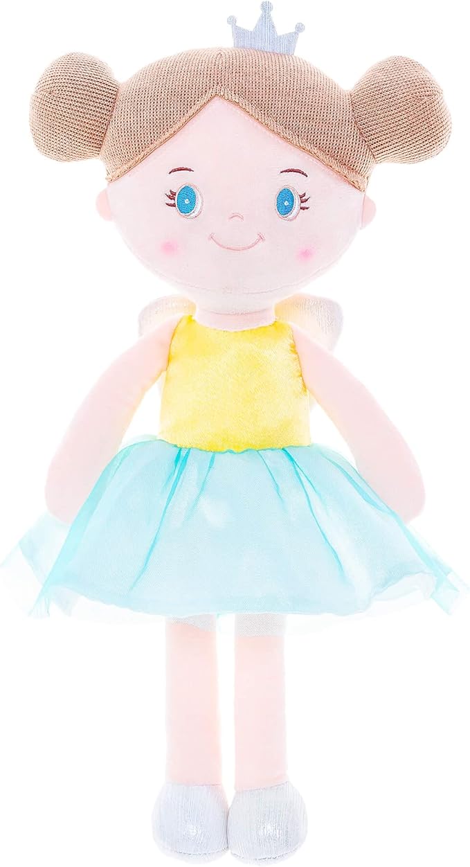 Gloveleya Dolls First Baby Girl Gifts Soft Stuffed Doll Yellow