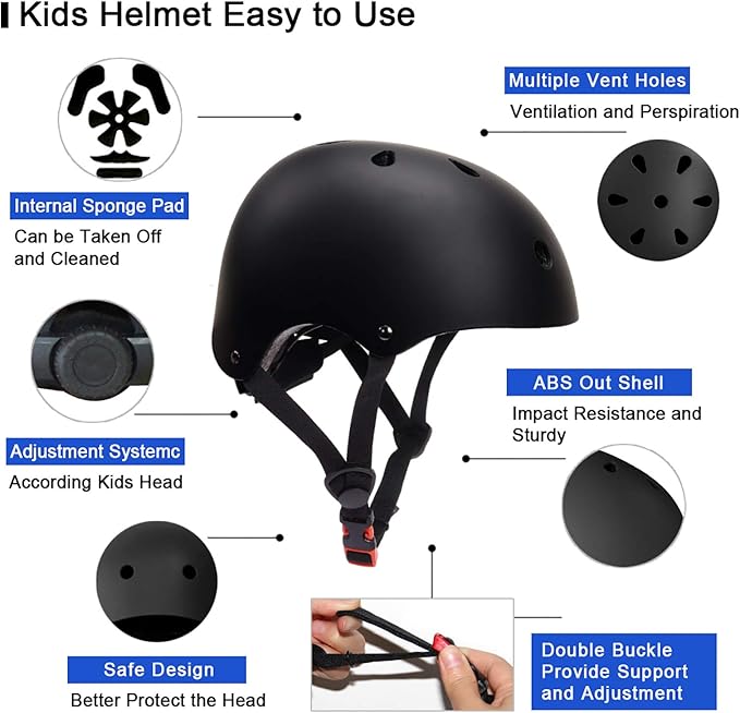 Glaf Toddler Helmet for 2-8 Years Kids Bike Helmets Baby Girls Boys Multi-Sport Adjustable Skateboard Bicycle Helmet Lightweight 3 Sizes for Toddler to Youth 8-14