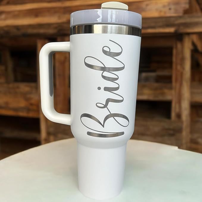 Bride tumbler tumbler for bride 40oz wedding cup Bridal shower gift Gift for bride Wedding gift (Bride)