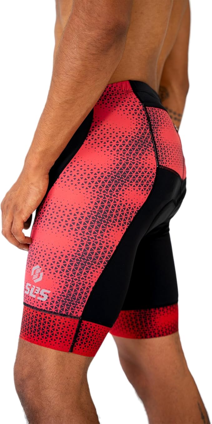 SLS3 Triathlon Shorts - Men's Padded Tri Shorts with 2 Pockets, Medium Compression