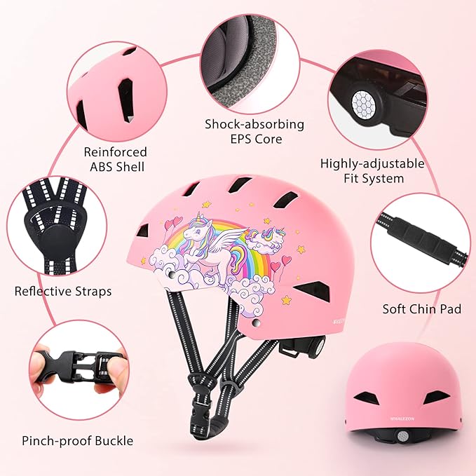 Kids Bike Helmet Ages 3-5-8-14, CPSC ASTM CPSIA Certified Toddler Helmet