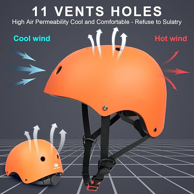 Glaf Toddler Helmet for 2-8 Years Kids Bike Helmets Baby Girls Boys Multi-Sport Adjustable Skateboard Bicycle Helmet Lightweight 3 Sizes for Toddler to Youth 8-14