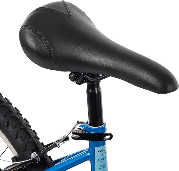 Huffy Stone Mountain Hardtail Mountain Bike for Boys/Girls/Men/Women, 20"/24"/26" Sizes, 6 or 21 Speed Shimano Twist Shifting, Front or Dual Suspension, Comfort Saddle, Sleek Colors