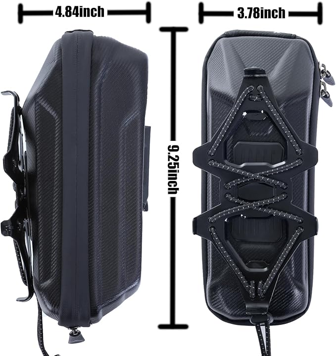 Bike Bags Quick Release Mountain Bicycle Frame Bag Bike Rack Bag with Cell Phone Holder Stabilizer Cell Phone Holder with Rain Cover Bike Rack Bags Bike Accessories